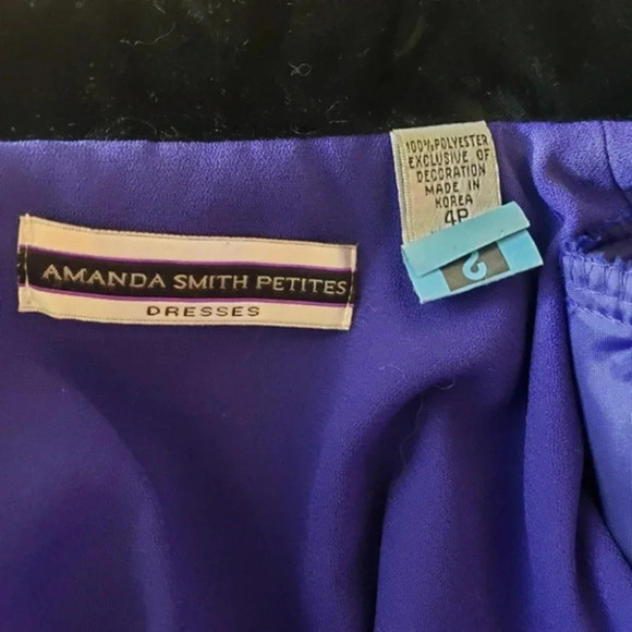 Amanda Smith 4P Purple equestrian‎ style blazer w/ black velvet trim - Picture 6 of 6